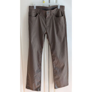 Men's prAna Brown Slim Fit Pants Waist 34